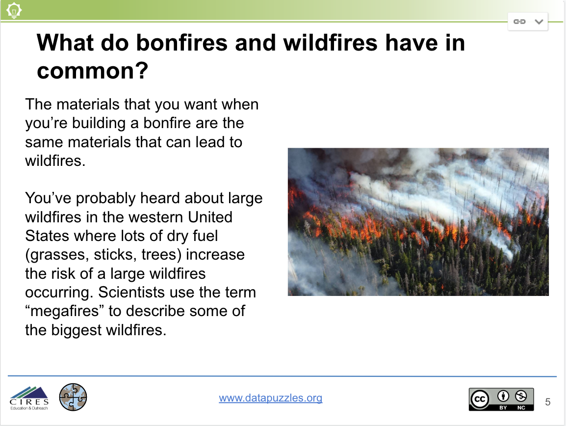 Bonfires and wildfires