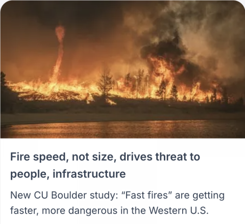 Fire speed drives threats